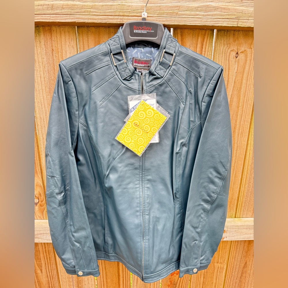Bradley Bayou Blue Genuine Leather Jacket